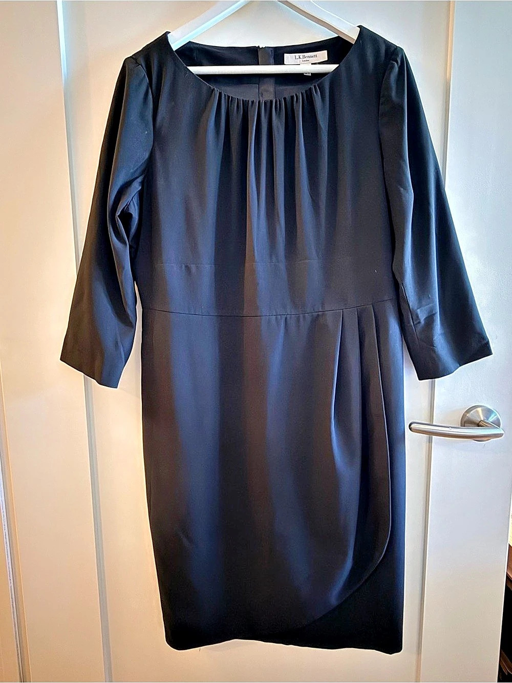 L.K.Bennett Midi Dress in Black Size 14 Like New